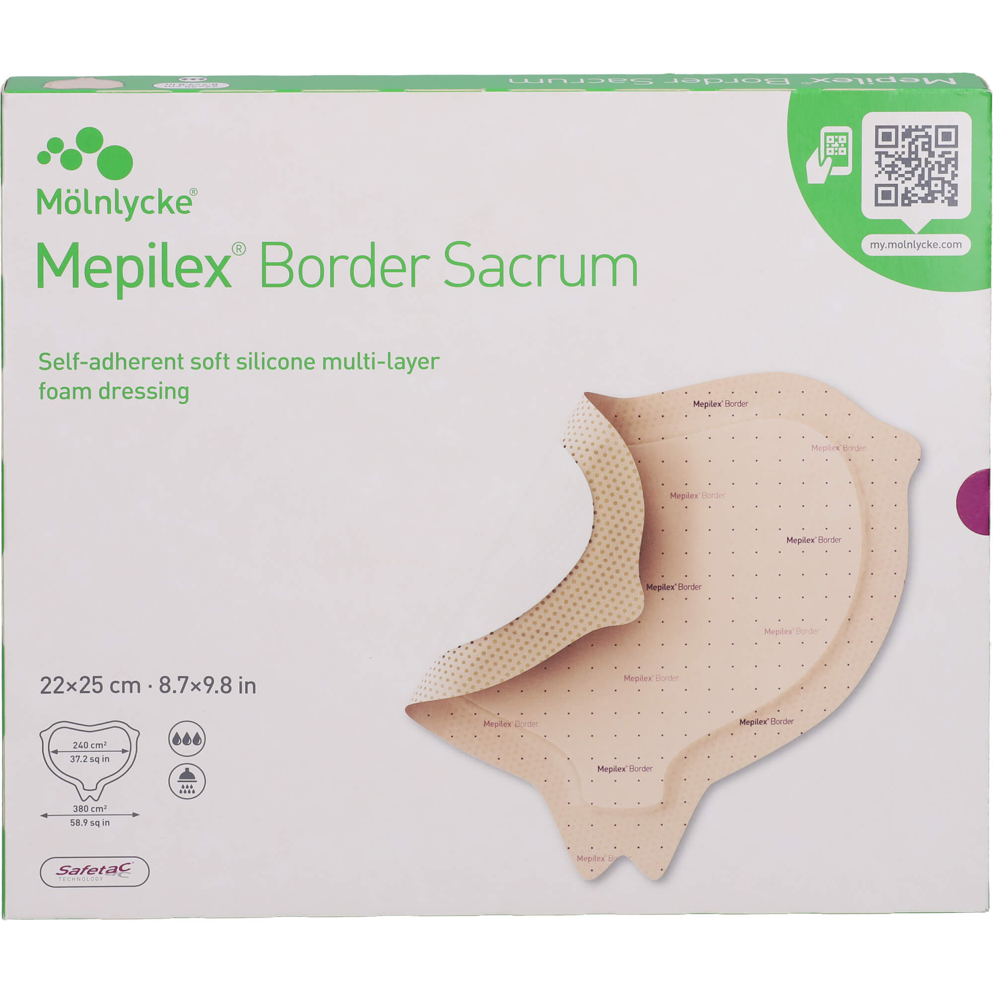 Mepilex 22x25 Border Sacrum