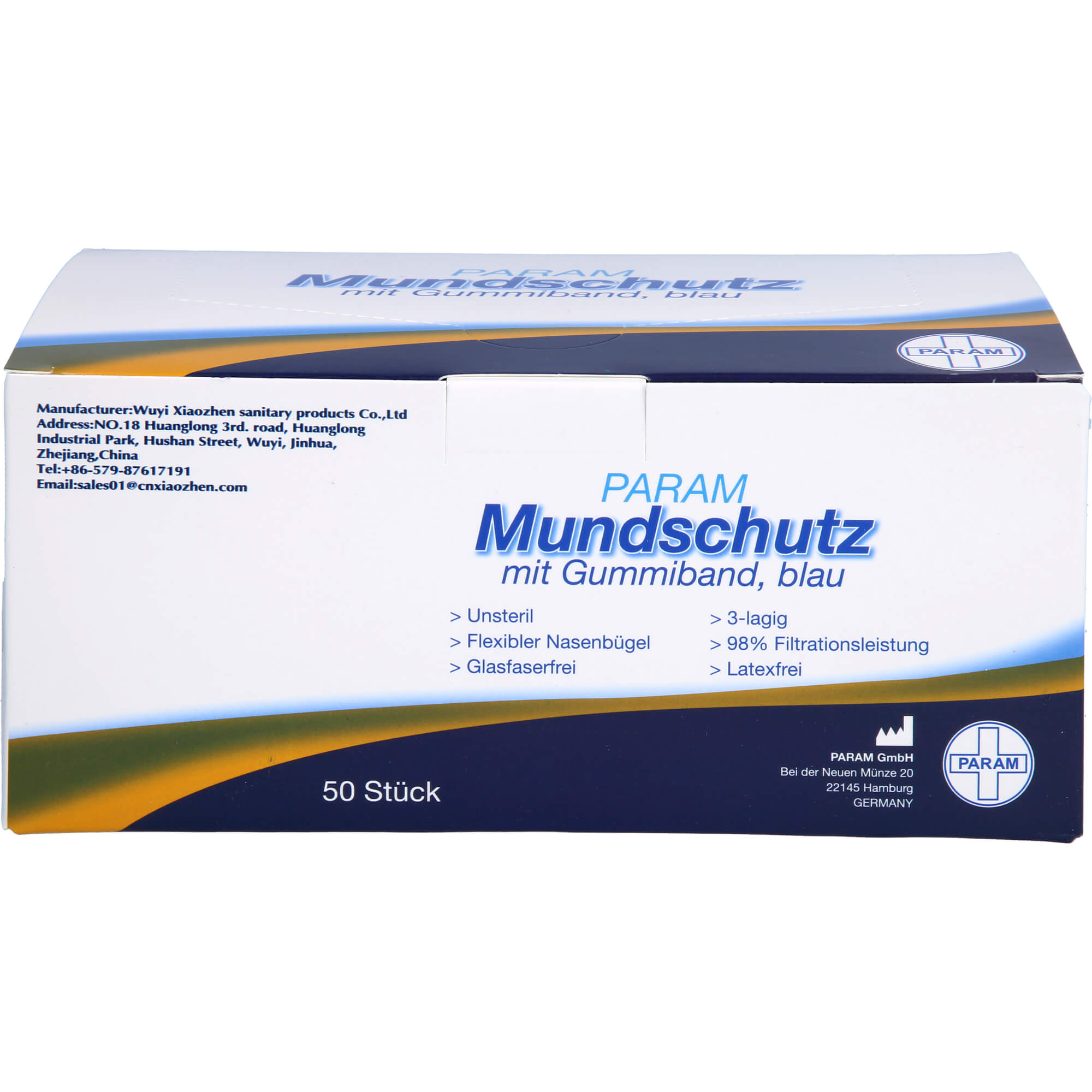 Mundschutz 3-Lagig Einweg