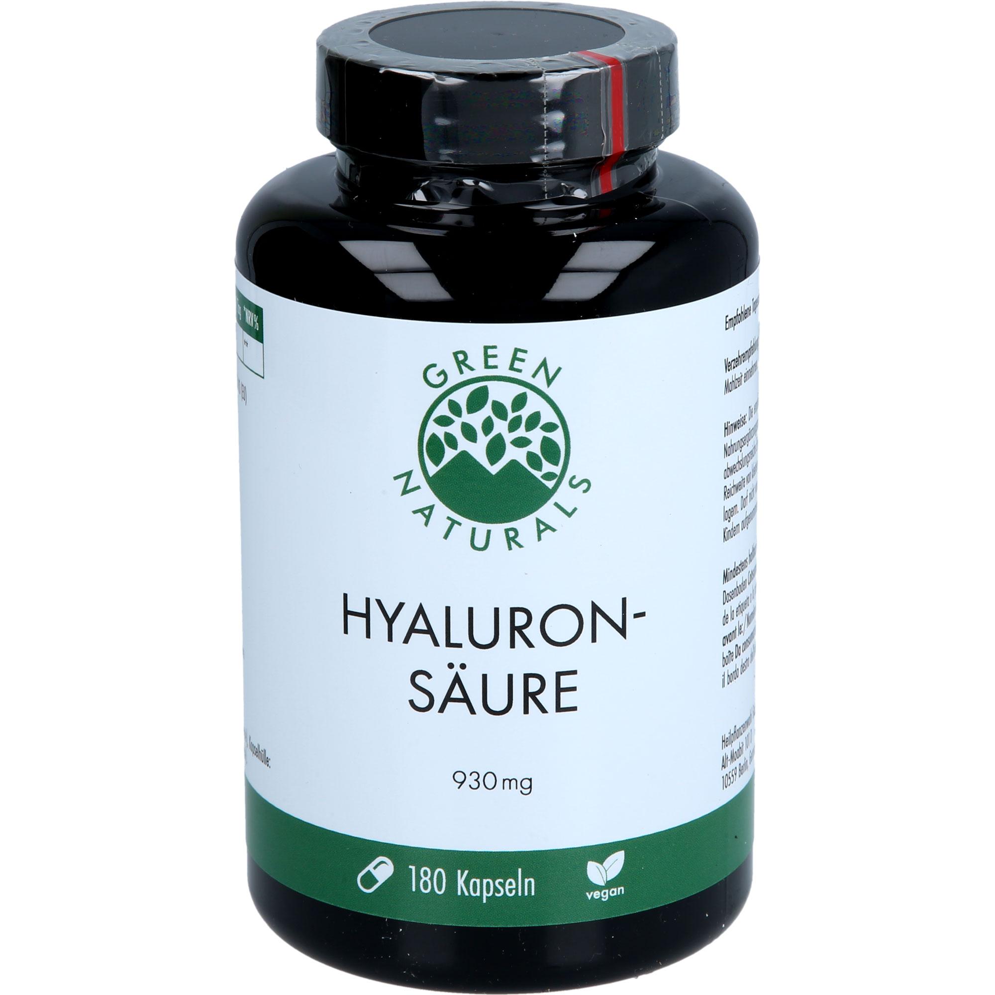 Green Naturals Hyaluronsäure 930 mg Vegan