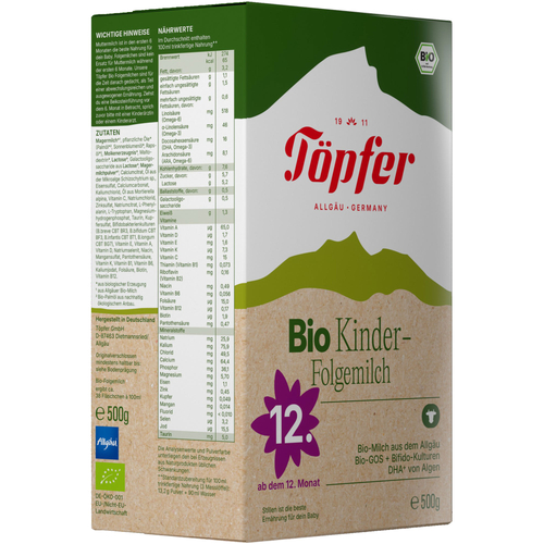 Töpfer Lactana Kinder Bio Folgemilch 500 g TÖPFER bei onfy.de kaufen 14141170