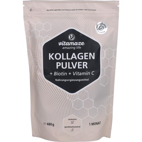 Kollagen Pulver + Biotin + Vitamin C 480 g Vitamaze bei onfy.de kaufen 19690958