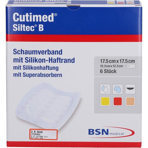 Cutimed Siltec B 17.5x17.5cm 6 St BSN medical bei onfy.de kaufen 07340822