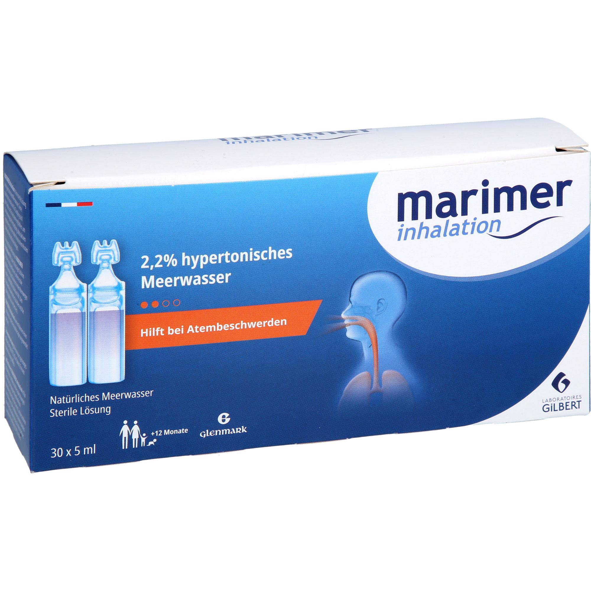 Marimer Inhalation Meerwasser Hypertonisch 2.2% 30x5 ml Glenmark Arzneimittel bei onfy.de kaufen 18899403