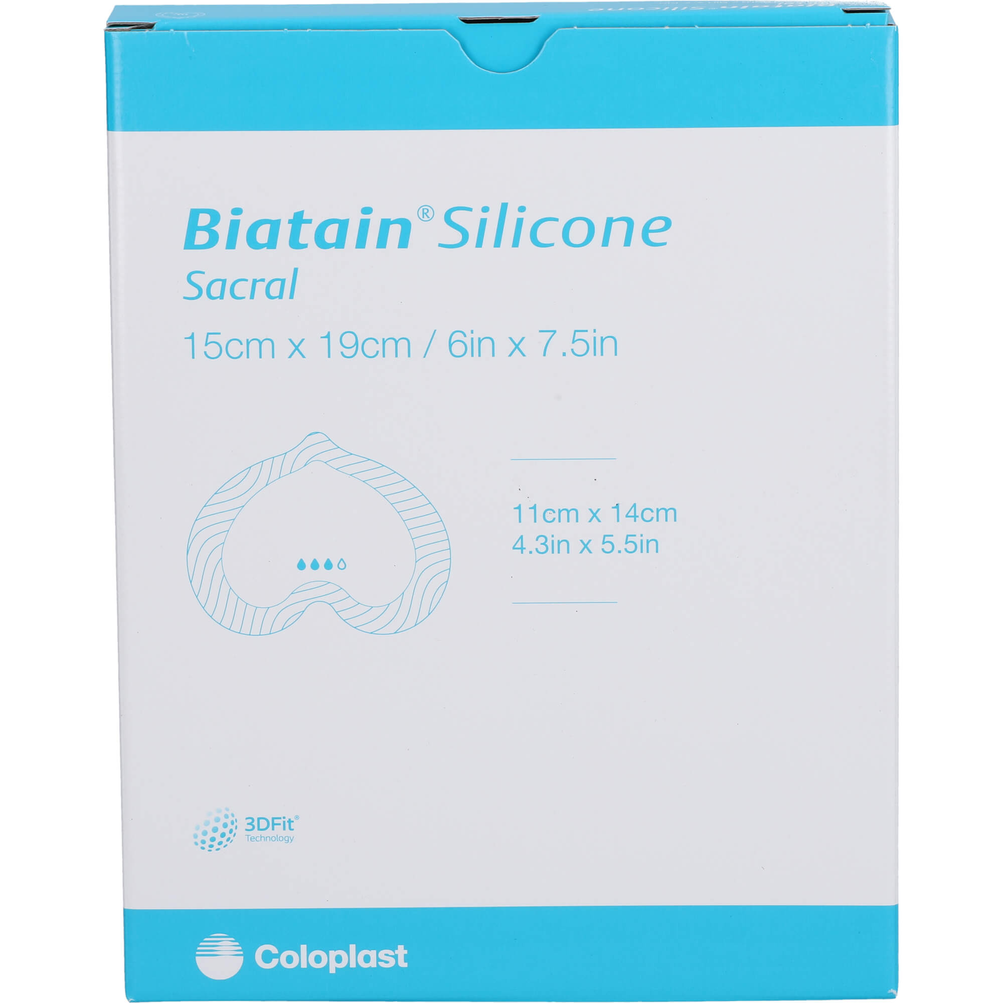 Biatain Silicone Sakrum Klein 15x19 cm Schaumverb. null