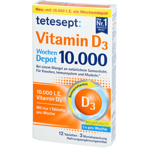 Tetesept Vitamin D3 10000 12 St Merz Consumer Care bei onfy.de kaufen 19402445