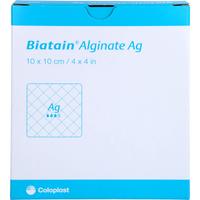 Biatain Alginate Ag Kompressen 10x10 cm mit Silber null