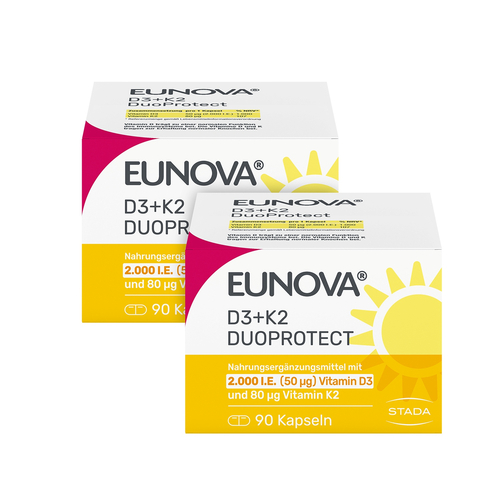 Eunova Duoprotect D3+k2 2000Ie/80Ug Kombi 2x90 St STADA Consumer Health Deutschland bei onfy.de kaufen 15436772