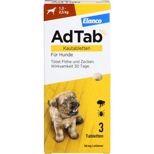 Adtab 56mg Hund 1.3-2.5kg 3 St Elanco Deutschland Gmbh bei onfy.de kaufen 18752634