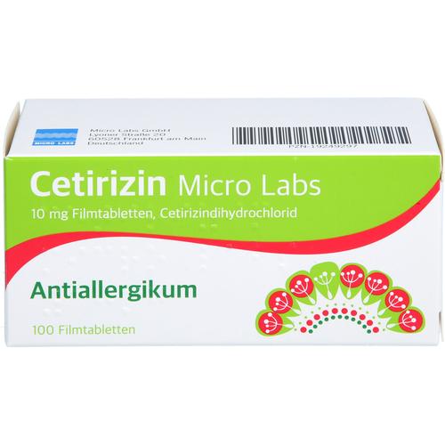 Cetirizin Micro Labs 10 mg Filmtabletten 100 St Micro Labs bei onfy.de kaufen 19249297