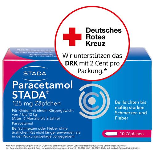 Paracetamol Stada 125mg Zäpfchen 10 St STADA Consumer Health Deutschland bei onfy.de kaufen 03798429