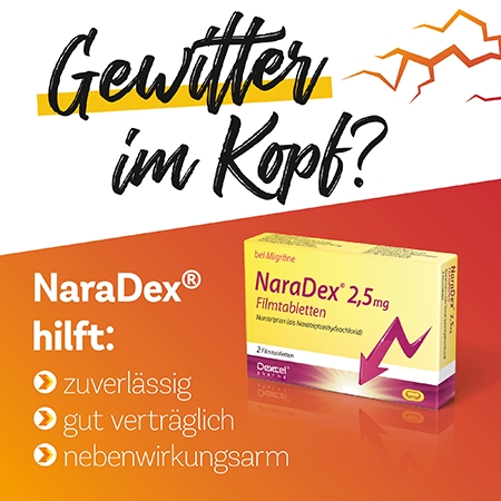 Naradex 2.5 mg Filmtabletten 2 St Dexcel Pharma bei onfy.de kaufen 11311482