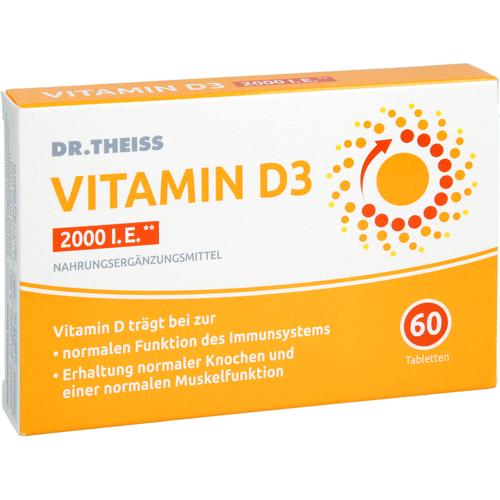 Dr. Theiss Vitamin D3 Tabletten 2000 I.e. 60 St Dr. Theiss Naturwaren bei onfy.de kaufen 19902900