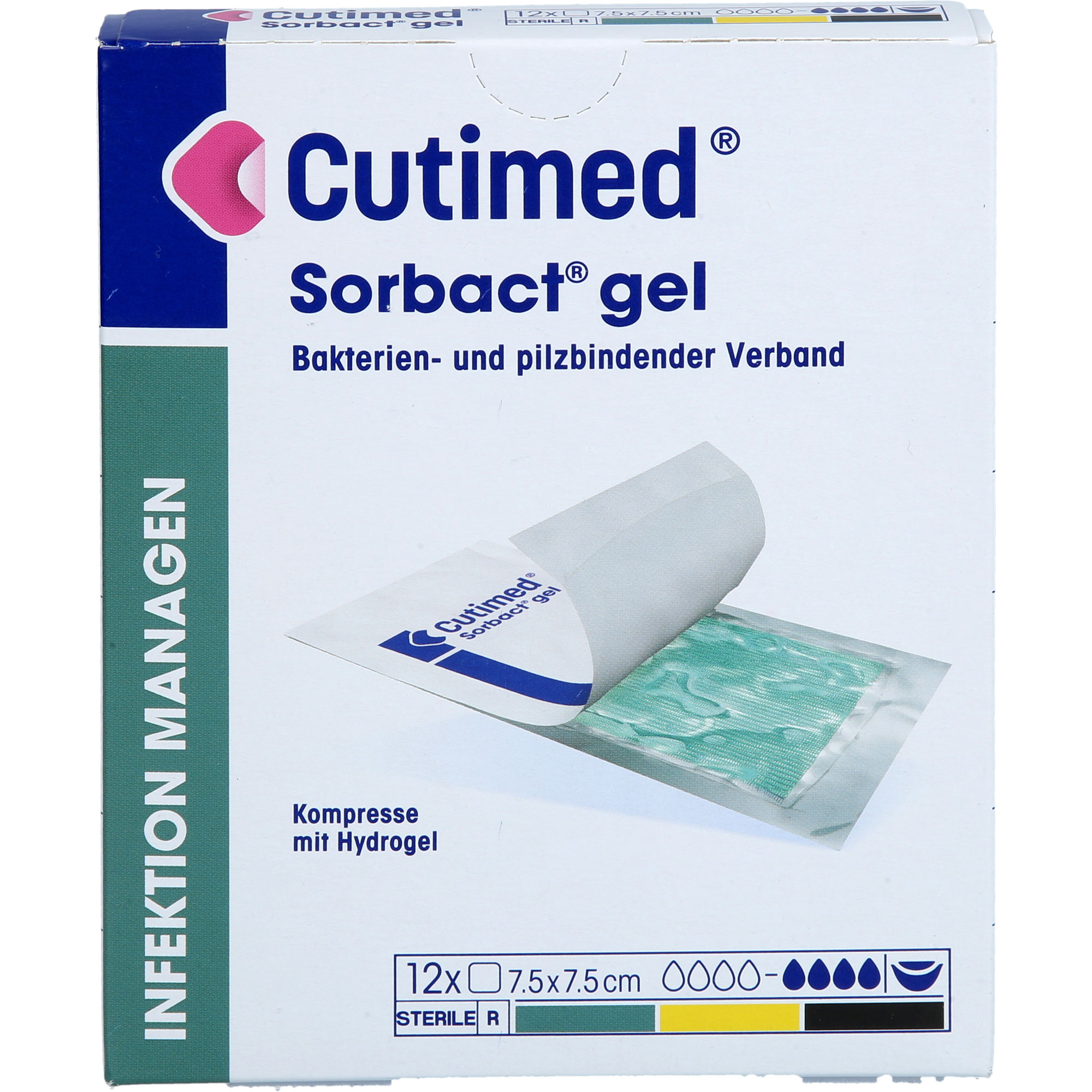 Cutimed Sorbact Gel Kompressen 7.5x7.5 cm 12 St BWB Medical bei onfy.de kaufen 20228691