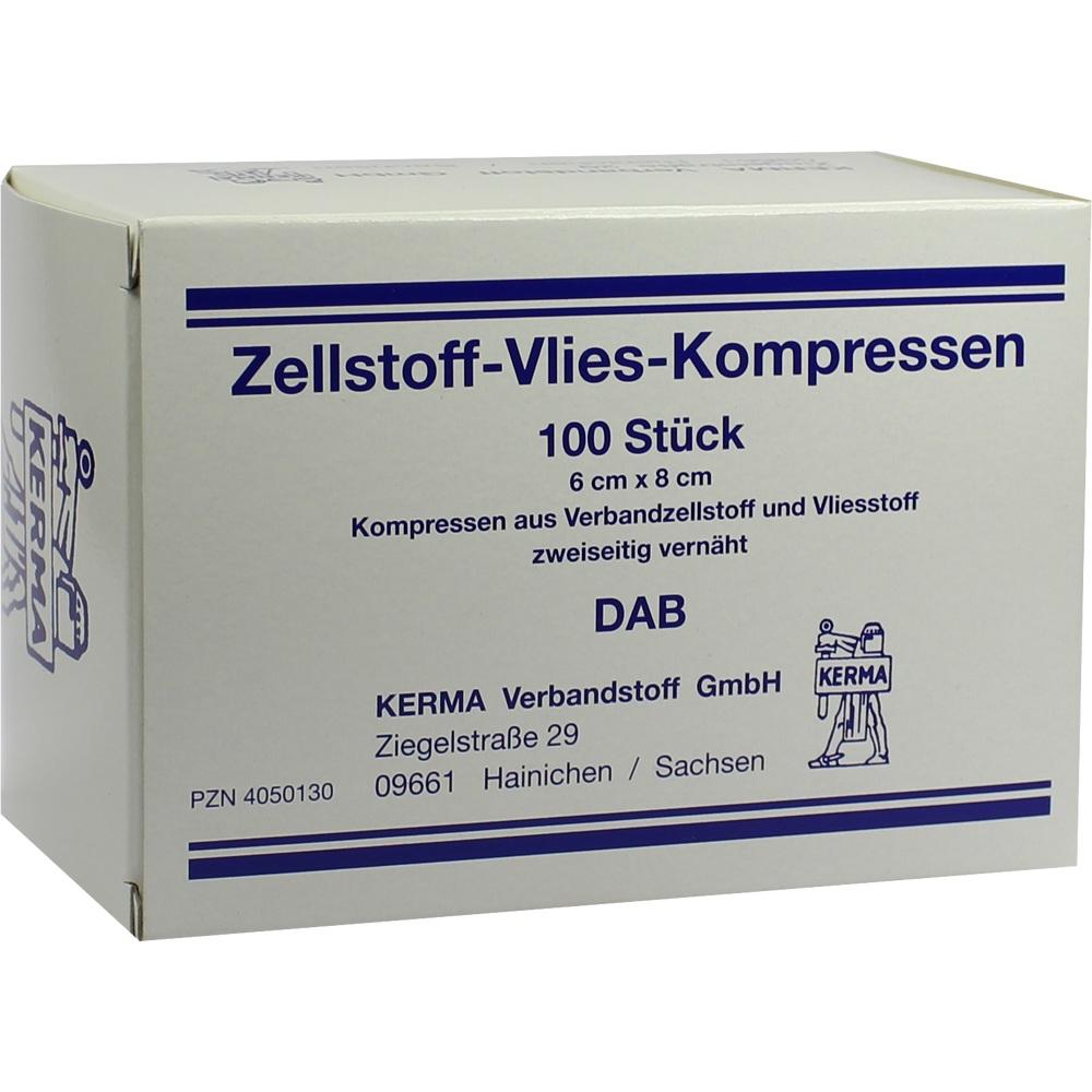 Zellstoff Vlies-Kompressen 6x8cm Unsteril null