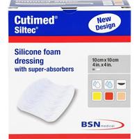 Cutimed Siltec Schaumverband 10x10cm Sanft Haftend null