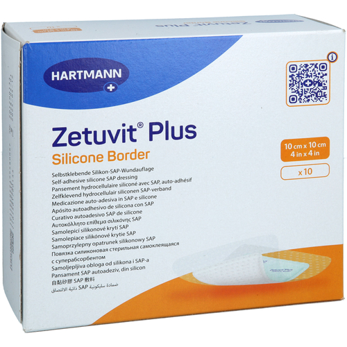 Zetuvit Plussilicone Border Steril 10x10cm 10 St ToValCare bei onfy.de kaufen 20311943