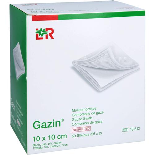 Gazin Mullkomp.10x10 cm Steril 8Fach 25x2 St EurimPharm Arzneimittel bei onfy.de kaufen 18404519