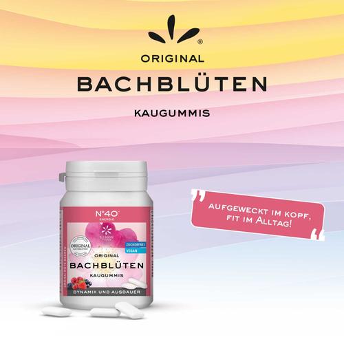 Energie Kaugummi nach Dr. Bach 40 St Hager Pharma bei onfy.de kaufen 03627751