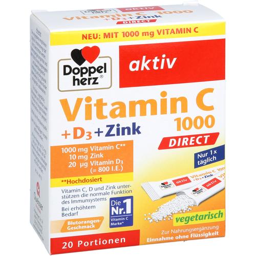 Doppelherz Vitamin C 1000+d3+zink Direct 20 St Queisser Pharma bei onfy.de kaufen 19528867