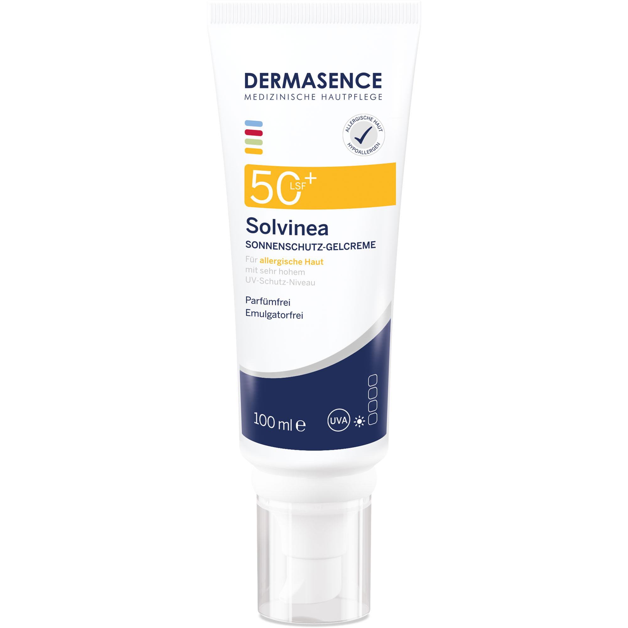 Dermasence Solvinea Sonnenschutz-Gelcreme LSF 50+ 100 ml Medicos Kosmetik bei onfy.de kaufen 19488205