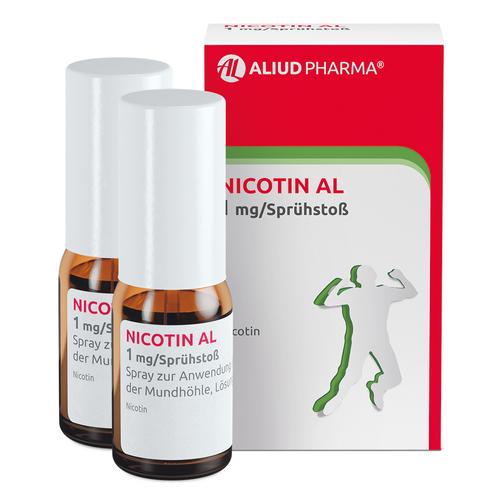 Nicotin Al 1mg/Sprühstoß Spray Z.an.i.d.mundhö Lsg 2 St ALIUD Pharma bei onfy.de kaufen 16086334