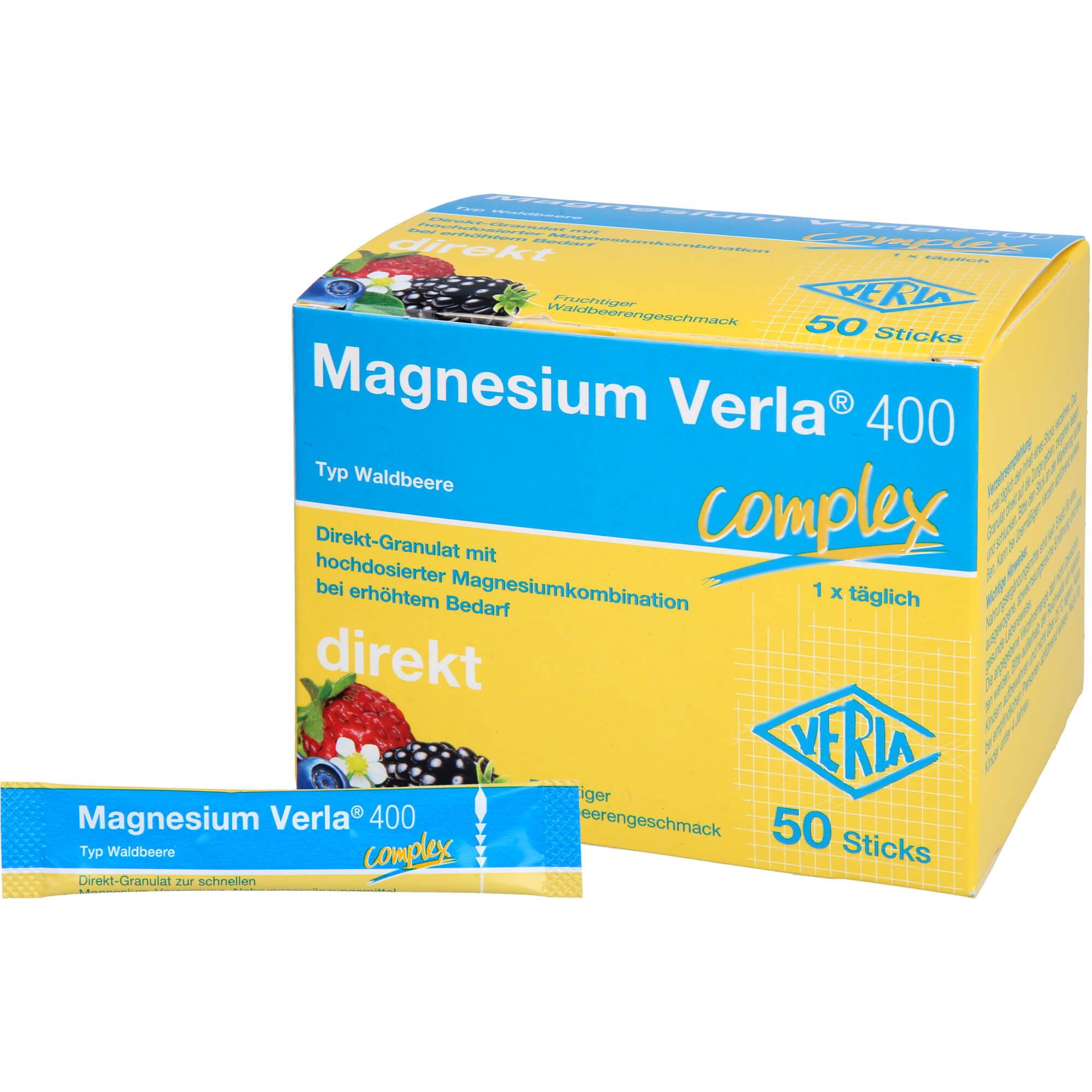 Magnesium Verla 400 Waldbeere Direkt-Granulat 50 St Verla-Pharm Arzneimittel bei onfy.de kaufen 18774179