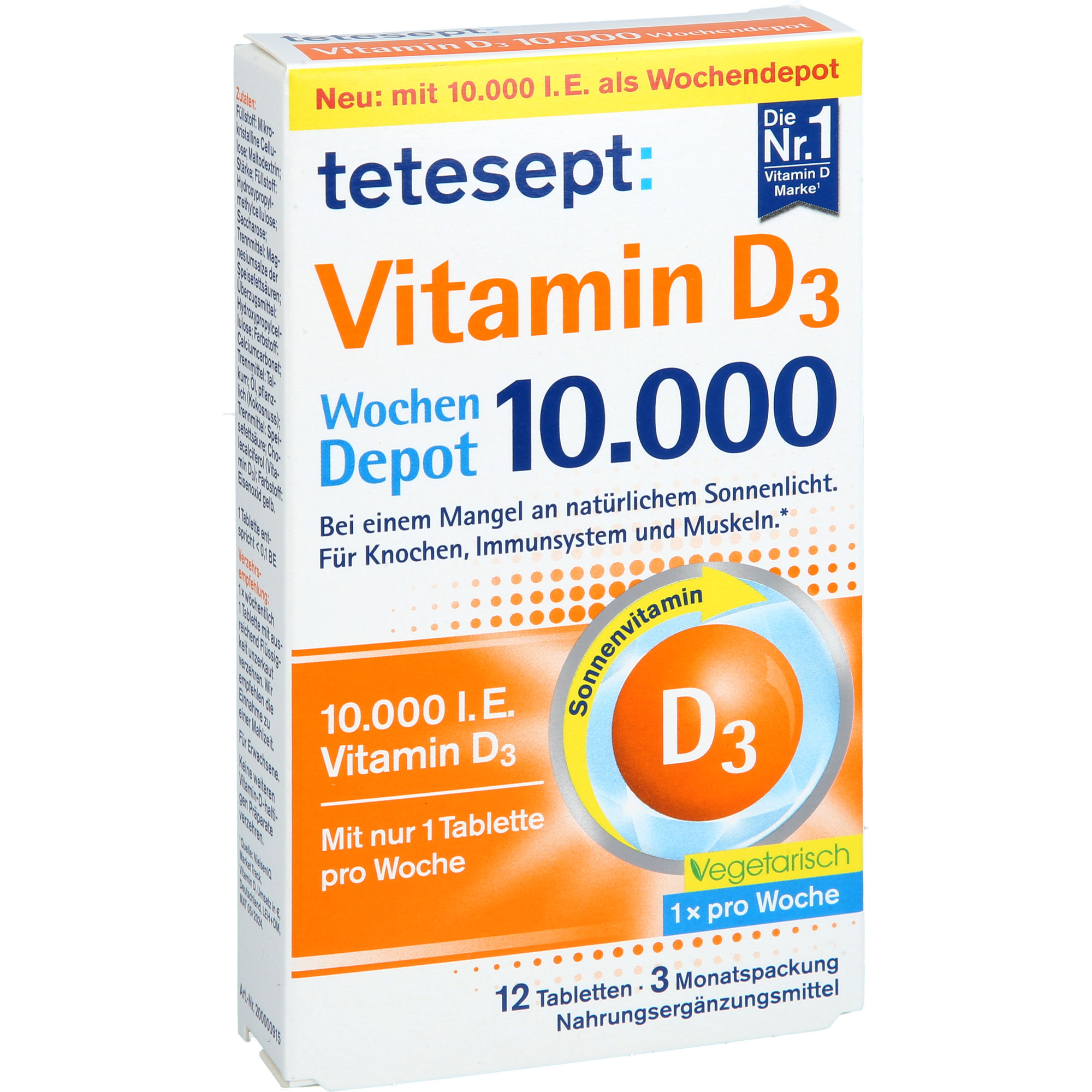 Tetesept Vitamin D3 10000 12 St Merz Consumer Care bei onfy.de kaufen 19402445