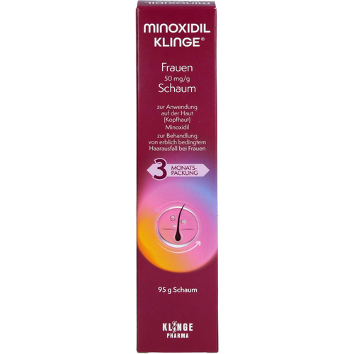 Minoxidil Klinge Frauen 50 mg/G Schaum 95 g Klinge Pharma bei onfy.de kaufen 19886035