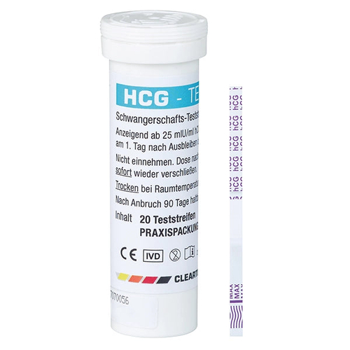 Schwangerschaftsteststreifen Praxisp. Cleartest 20 St Diaprax bei onfy.de kaufen 04031368
