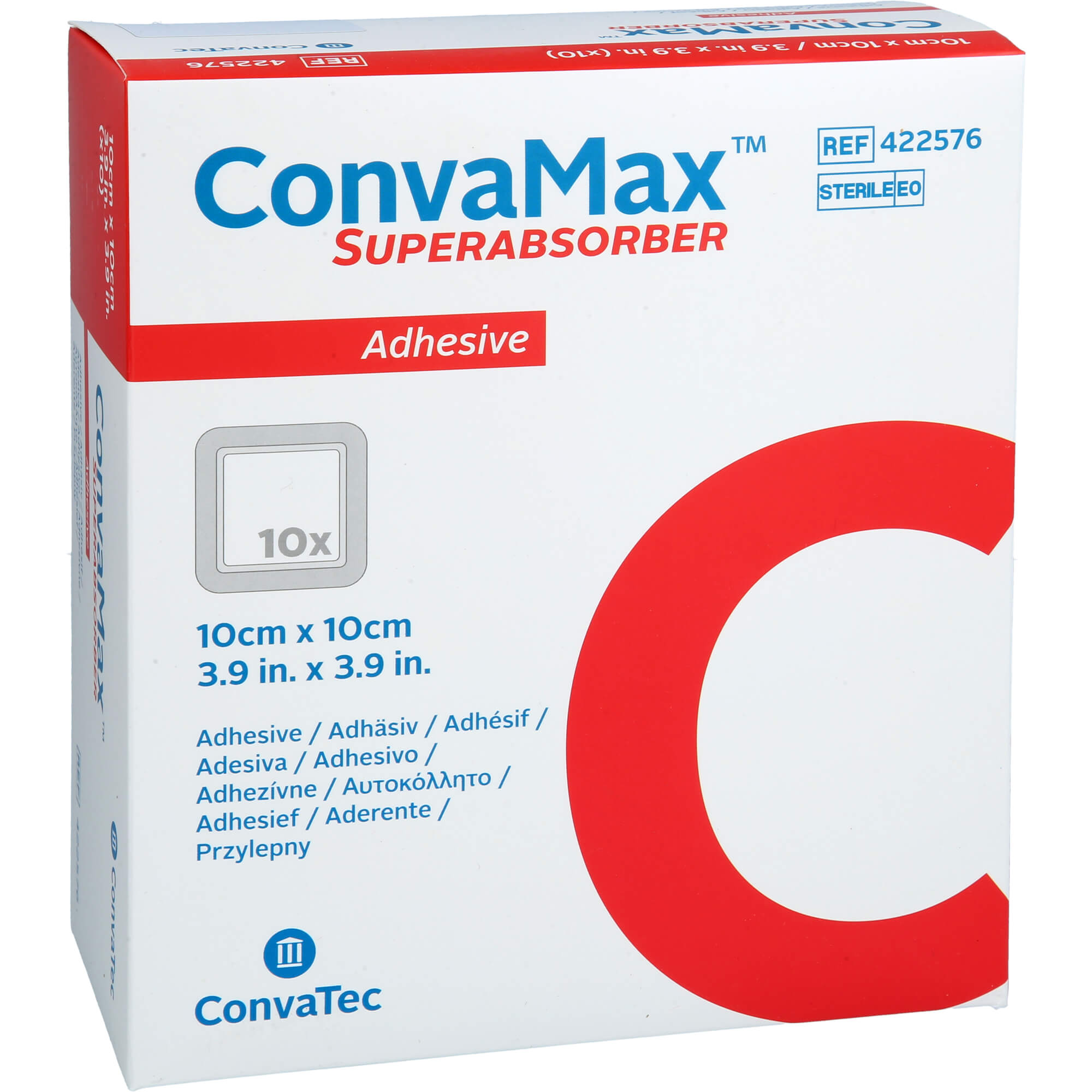 Convamax Superabsorber Adhäsiv 10x10 cm 10 St EurimPharm Arzneimittel bei onfy.de kaufen 18365860