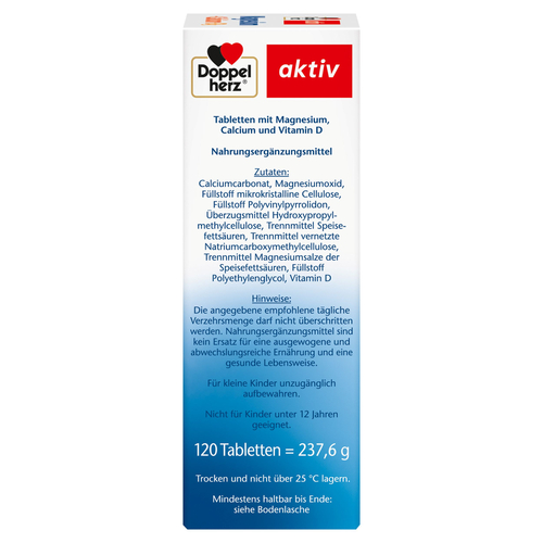 Doppelherz Magnesium+calcium+d3 Aktiv 120 St Queisser Pharma bei onfy.de kaufen 16824542