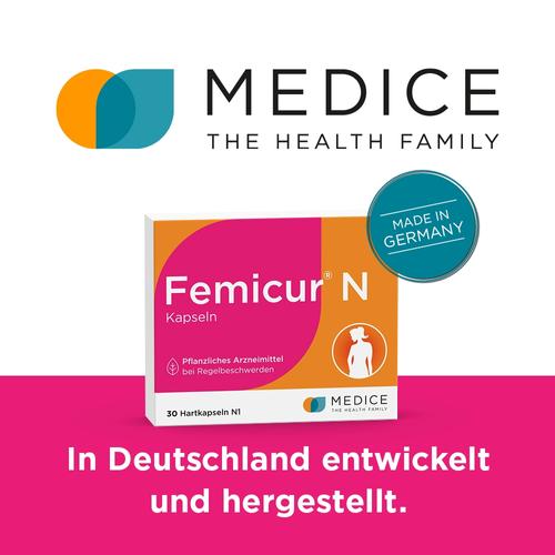 Femicur N Kapseln bei Regelbeschwerden 30 St MEDICE Arzneimittel Pütter bei onfy.de kaufen 01129078