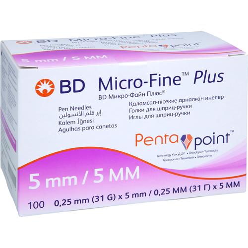 Bd Micro-Fine Plus 5 Mm X 0.25 Mm (31G) 100 St DiaAktiv bei onfy.de kaufen 17520152