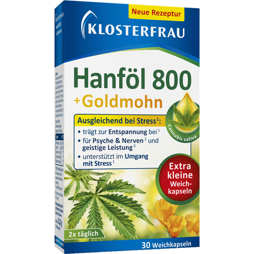 Klosterfrau Hanföl 800mg + Goldmohn 30 St MCM KLOSTERFRAU Vertr. bei onfy.de kaufen 19337570