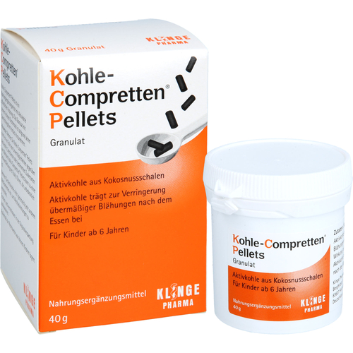 Kohle Compretten Pellets 40 g Klinge Pharma bei onfy.de kaufen 20184781