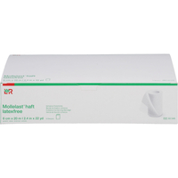 Mollelast Haft Latexfrei Weiß 6cm x 20M Gedehnt null