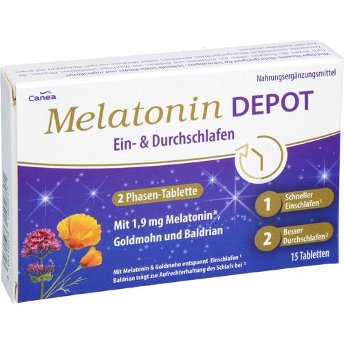 Melatonin Depot ein- & Durchschlaf-Tabletten 15 St Pharma Peter bei onfy.de kaufen 19264345