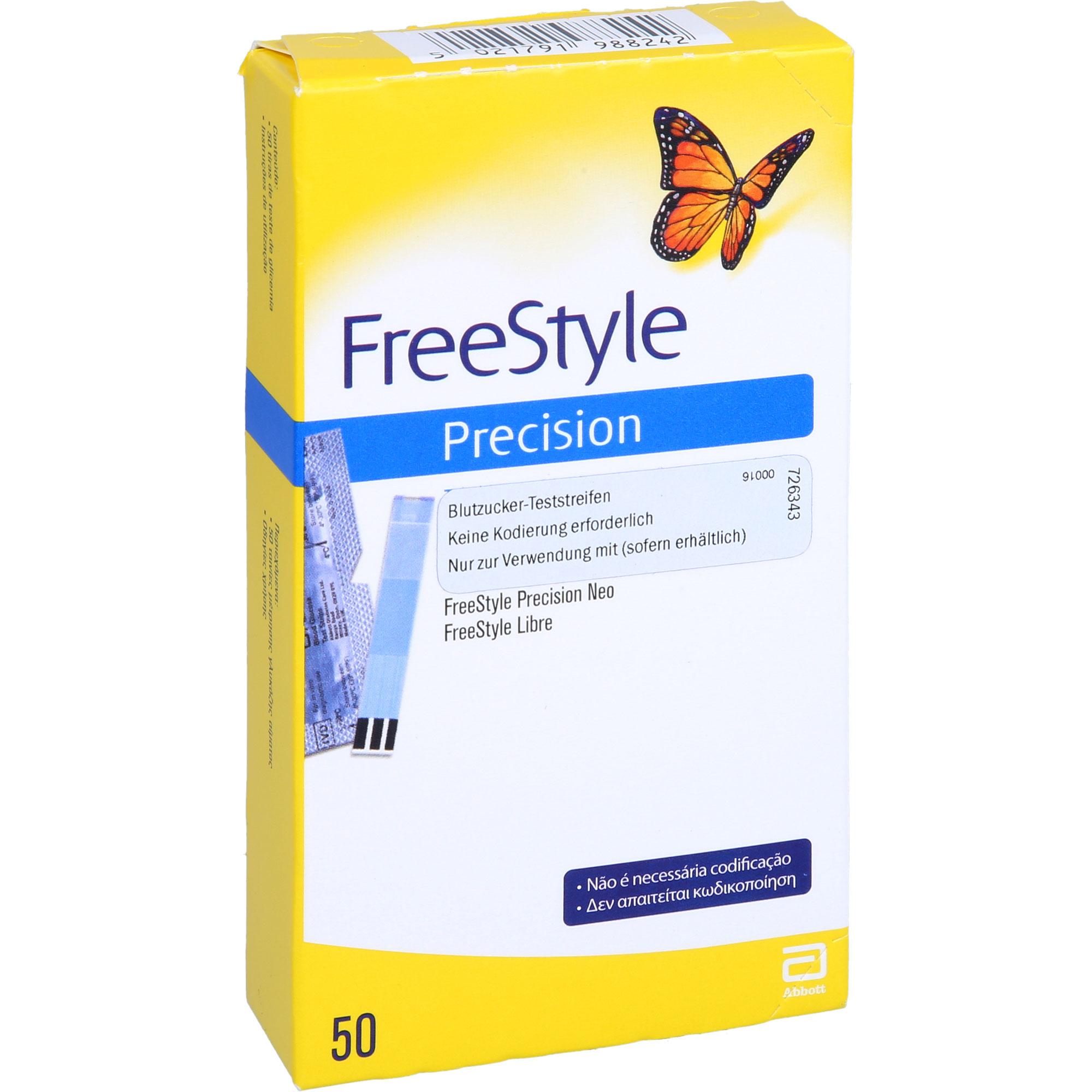 Freestyle Precision Blutzuckerteststreifen 50 St Abbott bei onfy.de kaufen 19399915