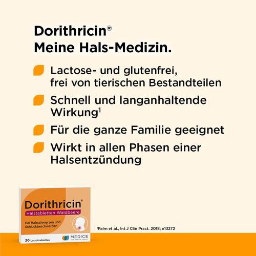 Dorithricin Halstabletten Waldbeere bei Halsschmerzen 20 St MEDICE Arzneimittel Pütter bei onfy.de kaufen 10078411