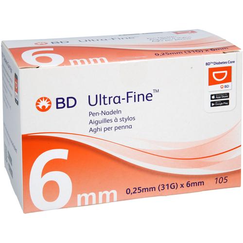 Bd Ultra-Fine Pen-Nadeln 6 Mm 31 G 0.25 Mm 105 St ToValCare bei onfy.de kaufen 20059308