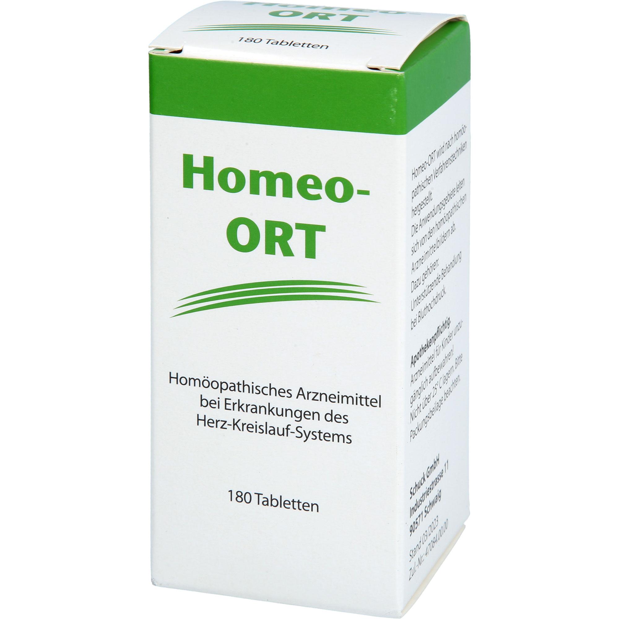 Homeo-Ort 180 St SCHUCK GmbH Arzneimittelfabrik bei onfy.de kaufen 18909231