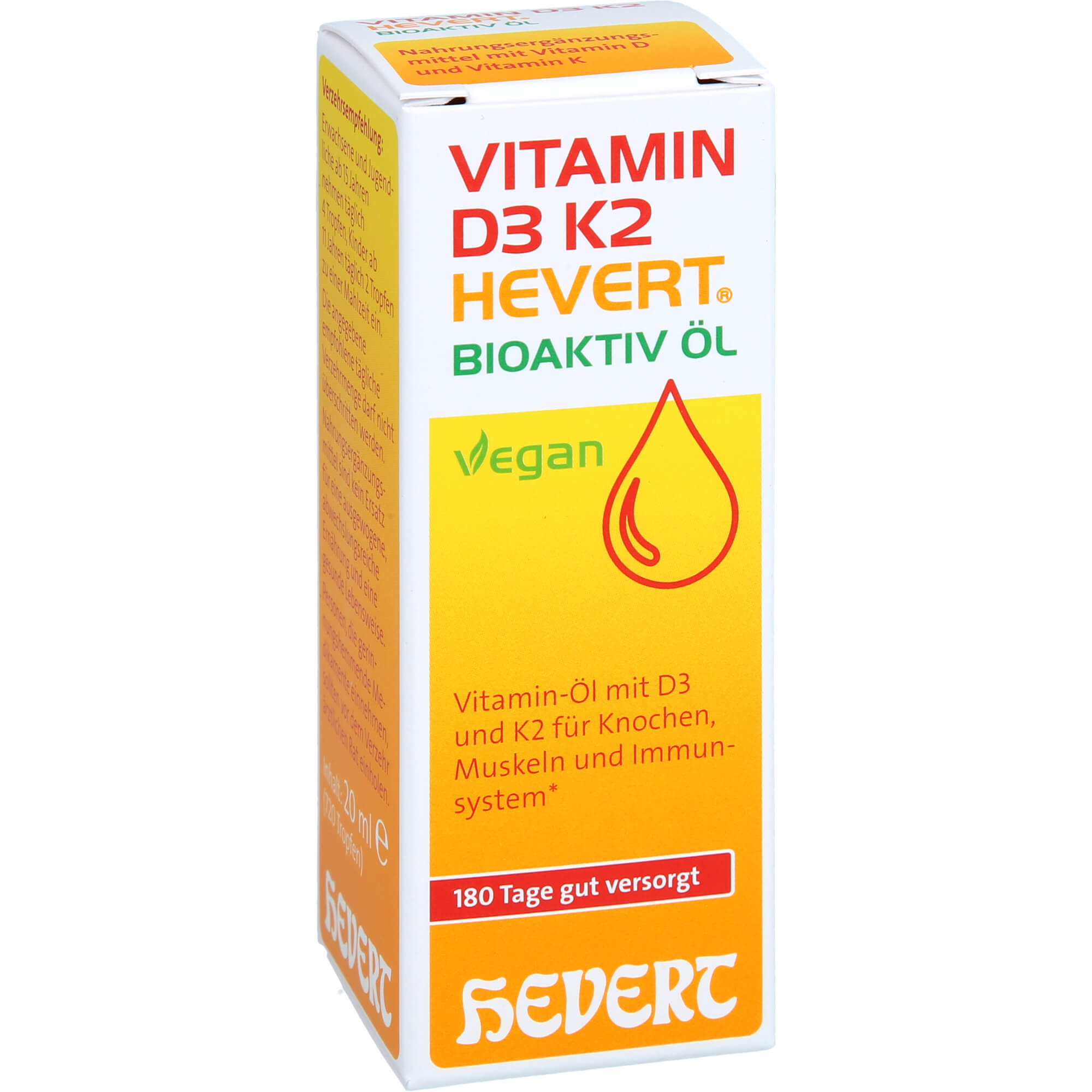 Vitamin D3 K2 Hevert Bioaktiv Öl 20 ml Hevert-Arzneimittel bei onfy.de kaufen 19264351