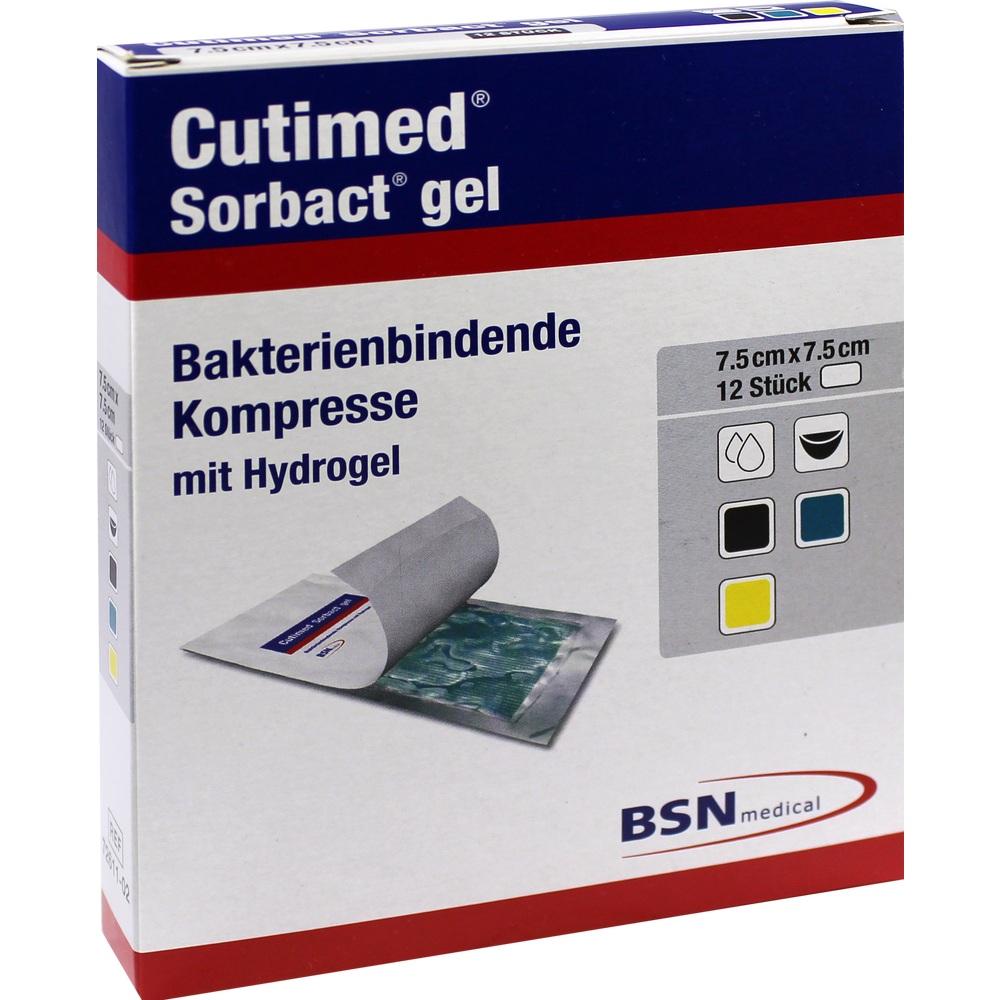 Cutimed Sorbact Gel Kompresse 7.5x7.5cm null