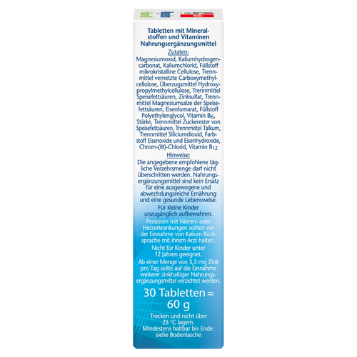 Doppelherz Magnesium + Kalium 400 - 30 Tabletten 30 St Queisser Pharma bei onfy.de kaufen 00896491