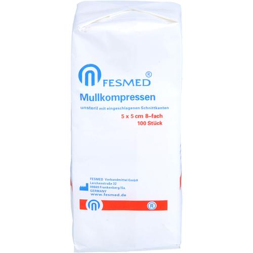 Mullkompressen Unsteril 5x5cm 8F Papier 100 St FESMED Verbandmittel bei onfy.de kaufen 01596360