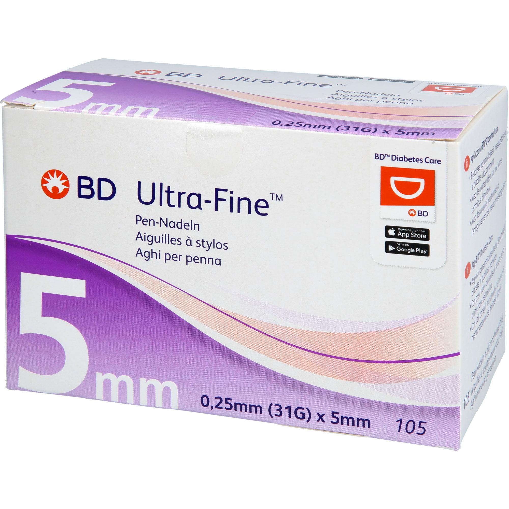 Bd Ultra-Fine Pen-Nadeln 5 Mm 31 G 0.25 Mm 105 St adequapharm bei onfy.de kaufen 19372135