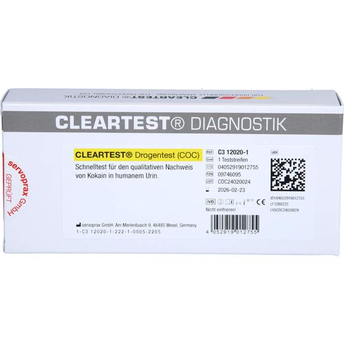 Cleartest Drogentest (coc) 1 St Diaprax bei onfy.de kaufen 09746095