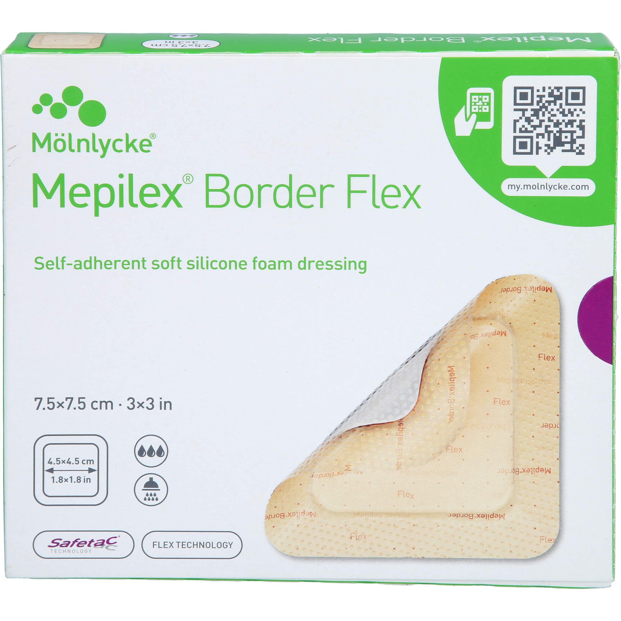 Mepilex Border Flex Schaumverb.haft.7.5x7.5 cm null