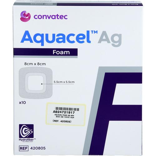 Aquacel Ag Foam Adhäsiv 8x8 cm Verband 10 St ToRa Pharma bei onfy.de kaufen 19166654