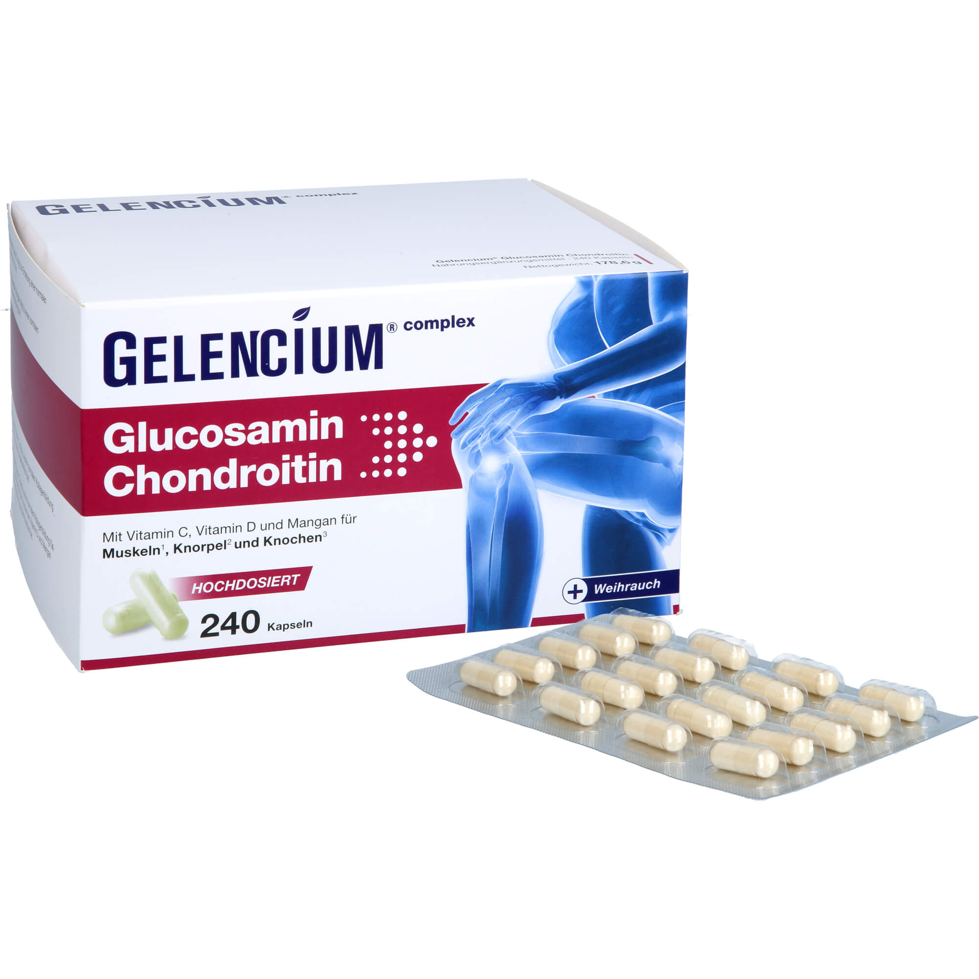 Gelencium Glucosamin Chondroitin Hochdos. Vit C 240 St Heilpflanzenwohl bei onfy.de kaufen 19360273